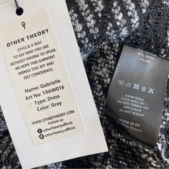 Other Theory check tweed fringe trim dream. Tag still on. - Picture 8 of 11